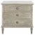 Lisabet 3 Drawer Wood Nightstand - Light Grey For Sale - Image 11 of 11