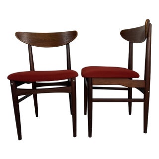 Vintage Danish Teak Chairs, 1960s, Set of 2 For Sale