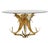 French French Round Cocktail or Coffee Table With Glass Top Over Tripod Base For Sale - Image 3 of 8