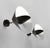 Mid-Century Modern Black Saturn Wall Lamps by Serge Mouille, Set of 2 For Sale - Image 3 of 9