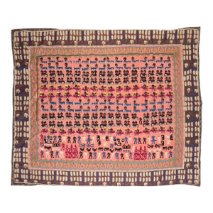 Zabihi Collection Animal Human Pictorial Textile Embroidery