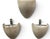 Contemporary Vintage Alabaster Shield Wall Sconces With Hollywood Provenance - Set of Three For Sale - Image 3 of 4