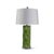 Name: Le Cercle Green LampSKU: LPAS-465-02Size: 32"H x 19"D Transitional and modern describes our shaped Cercle lamp....