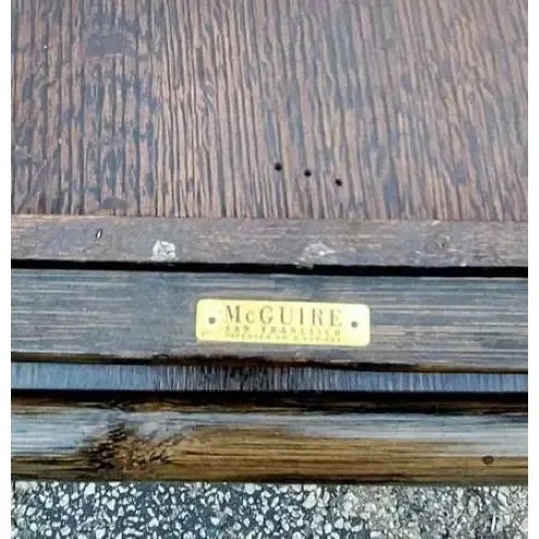 Late 20th Century Late 20th Century McGuire Organic Modern Bamboo Nesting Tables - Set of 2 For Sale - Image 5 of 8