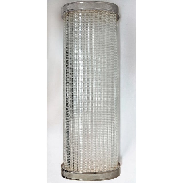 Metal Overscale Laudarte Srl Murano Glass Sconces With Nickel Finish For Sale - Image 7 of 8