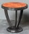 Art Deco French Art Deco Ebonized Round Side Table With Burl Walnut Top - Two Available For Sale - Image 3 of 11