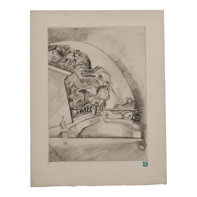 Pierre Guastalla, Storm, Mid-20th Century, Etching For Sale
