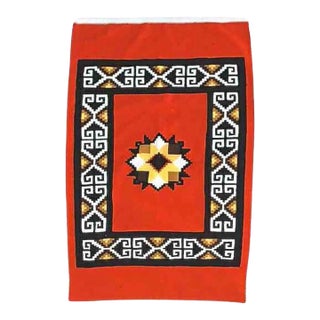 Antique Southwest Native American Handwoven Blanket C1930 For Sale