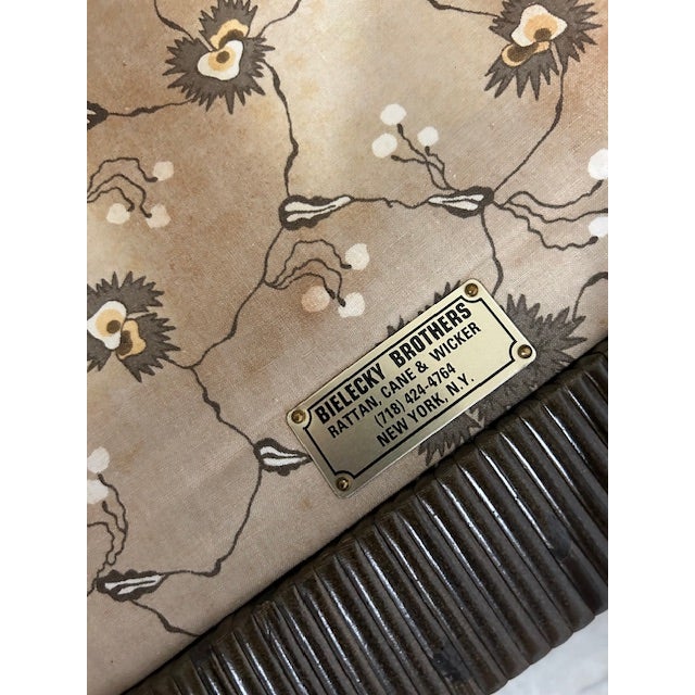 Late 20th Century Bielecky Brothers Cane Rattan Woven Chair For Sale - Image 12 of 12