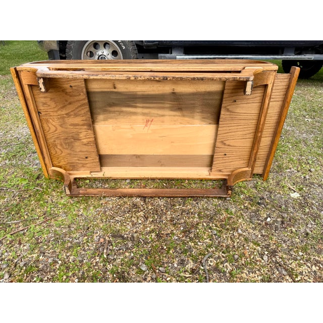 Lou Hodges Late 20th Century Post Modern Stratford Oak Coffee Table Lou Hodges Style For Sale - Image 4 of 4