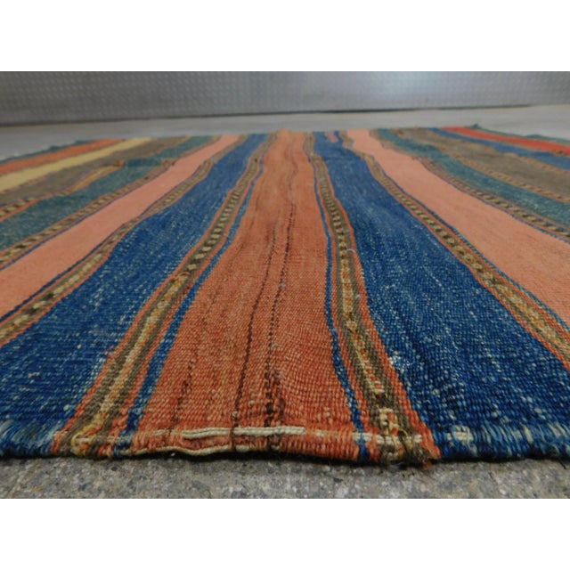 1920s Antique Hand Woven Persian Kilim Rug 3'8"x 3'4" For Sale - Image 4 of 13