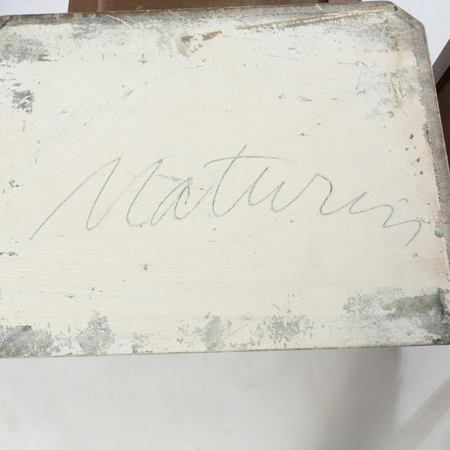 Pair of French Louis XV Style Marble Top 3 Drawer Stands For Sale - Image 9 of 15