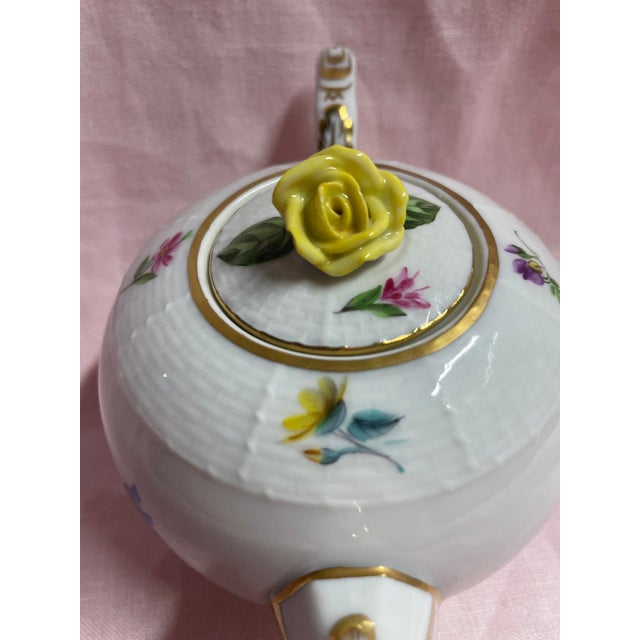 Herend Herend Kimberly Mille Fleur Pattern Teapot For Sale - Image 4 of 10