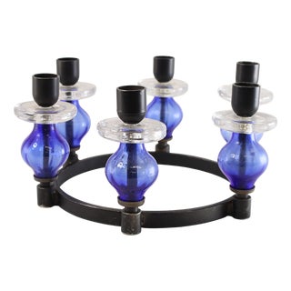 Mid-Century Candleholder by Erik Höglund for Boda For Sale