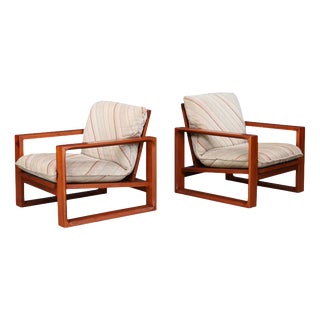 Mid-Century Modern Lounge Chairs attributed to Miroslav Navrátil, Former Czechoslovakia, 1970s, Set of 2 For Sale