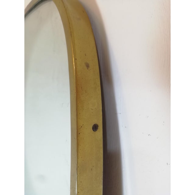 1960s Vintage Mirror with Brass Frame, Italy, 1960s For Sale - Image 5 of 10
