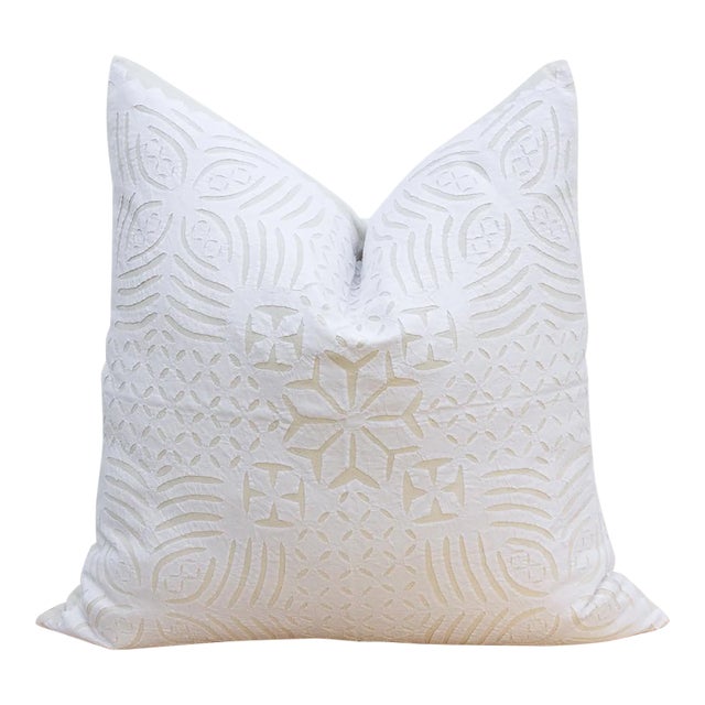 Lilac Euro Applique Pillow Cover For Sale