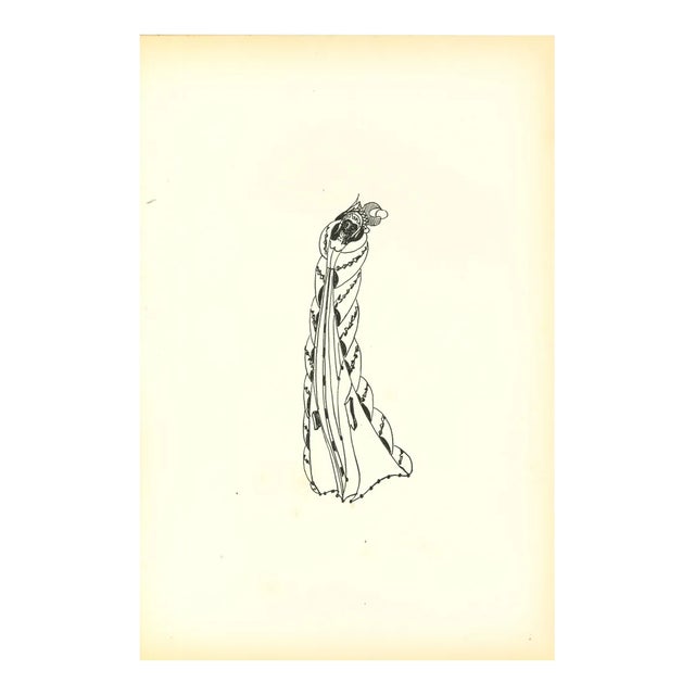 Bruno Capacci, Composition of Diodora, Original Lithograph, 1950s For Sale