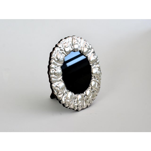 Arts & Crafts Collectible 925 Sterling Silver Plata Del Pilar Repousse Peruvian Picture Frame For Sale - Image 3 of 6