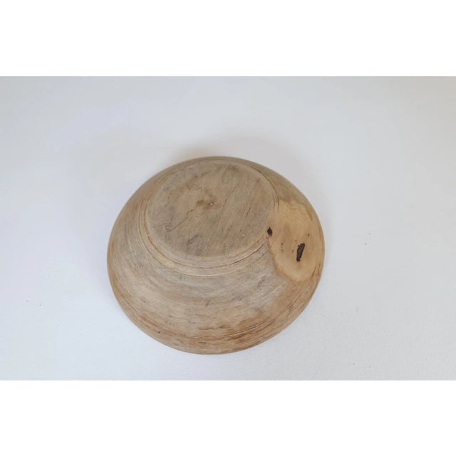 Brown Folk Art Swedish 19th Century Farmers Bowl For Sale - Image 8 of 9