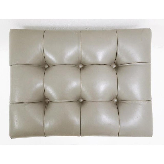 Cityscape Series Vanity Stool or ottoman by Paul Evans - 1970s Cityscape stool, ca. 1970, geometric steel patchwork panels...