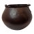 Antique 19th C Hand Forged Wrought Iron Well Bucket Riveted Strap Cauldron For Sale