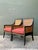 Black Vintage Carved Bamboo Cane Lounge Chairs - A Pair For Sale - Image 8 of 12