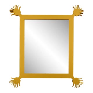 Fleur Home Carnival Vieux Rectangle Mirror in Gold Leaf, 49x59 For Sale
