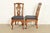 Henredon Georgian Carved Oak and Cane Side Chairs or Dining Chairs, Pair For Sale - Image 12 of 17