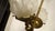 French Art Nouveau Brass and Glass Torch Chandelier For Sale - Image 14 of 18