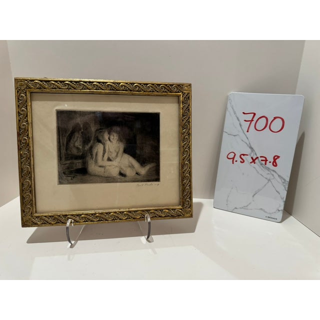 Ernst Fuchs (Austrian, 1930-2015) original etching depicting a two sitting females nude. Fuchs was a principal founder of...