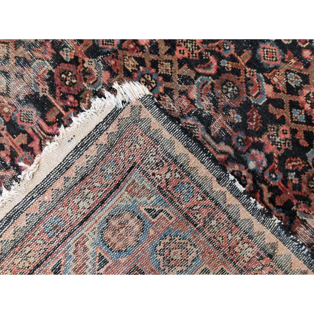 1930s Antique Handmade Persian Rug 4'4"x 6'7" For Sale - Image 10 of 13