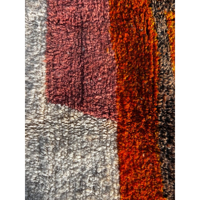 Moroccan Mrirt Beni Ouarain Wool Rug, 1990 For Sale - Image 9 of 11