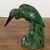 Vintage Lifesize Chinese Green & Blue Glazed Ceramic Heron Bird Sculpture For Sale - Image 12 of 13