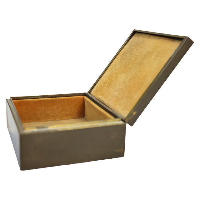 Vintage Jade Snow Wong Butterfly Enameled Brass Ring Box Signed C1950 For Sale - Image 6 of 10