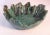 Vintage Majolica Cabbage Ware Leaf Bowl XL Deep Pottery Glazed For Sale - Image 4 of 10