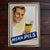 Metal Vintage Mena Pils Advertising Sign from Glacoide, Belgium, 1954 For Sale - Image 7 of 7