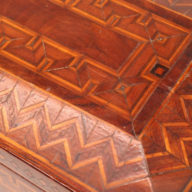 Early 19th Century Inlaid Mahogany Box With Marquetry Detail, English, Ca. 1820 For Sale - Image 10 of 14
