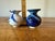 Pair of Mini Blue & White Studio Pottery Vases, Whitefish Pottery For Sale - Image 4 of 7