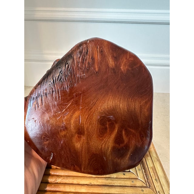 Vintage 1970’s Handmade Burlwood Plinth / Riser For Sale - Image 14 of 15