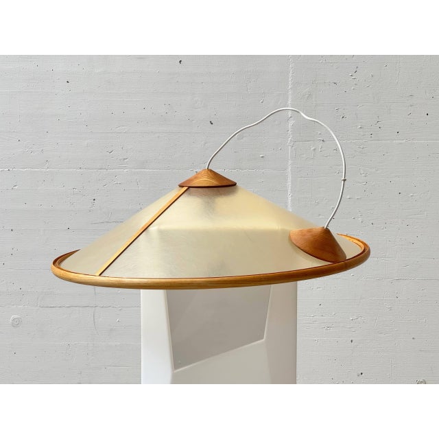 Fiberglass and Wood Ceiling Light by Giovanni Offredi for MC Selvini, Italy, 1970s For Sale - Image 15 of 18