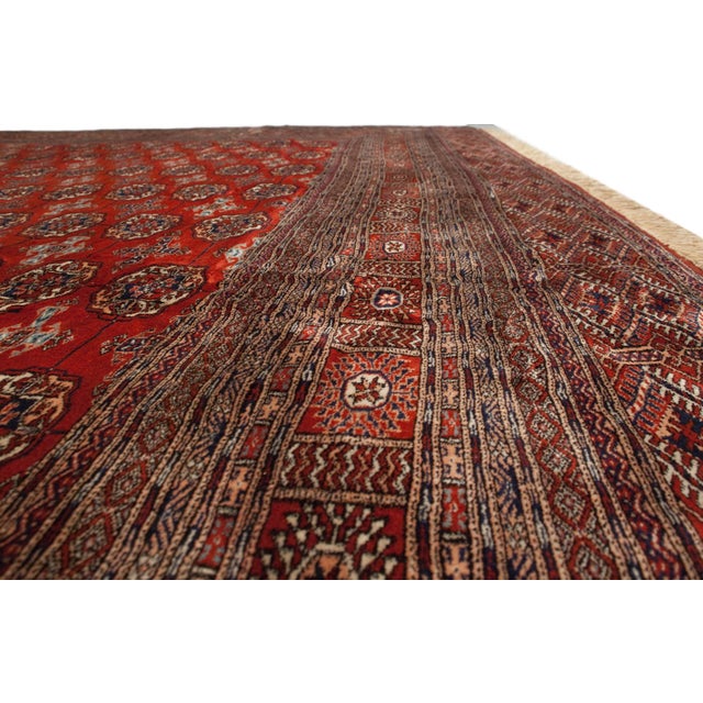 Vintage Fine Bokhara Square Rug - 12' X 12'6" For Sale In New York - Image 6 of 12