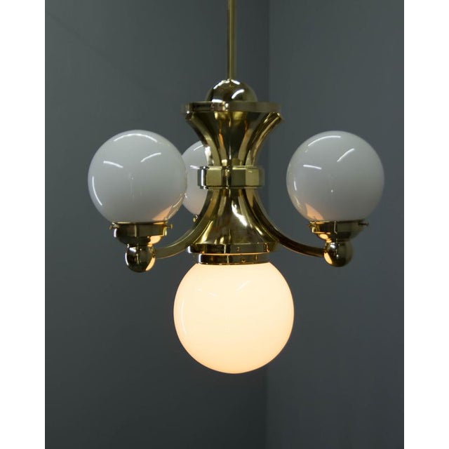 Antique Art Deco Chandeliers by Gocar, Austria, 1890s, Set of 3 For Sale - Image 10 of 18