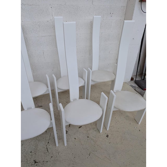 White Golem Chairs by Vico Magistretti for Poggi, 1960s, Set of 8 For Sale - Image 16 of 18