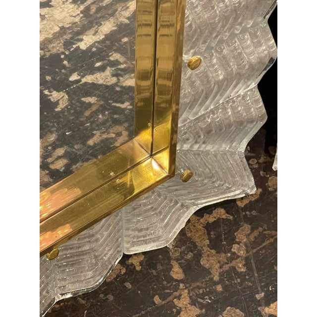 Silver Contemporary Silver Murano Zip-Zag Mirror For Sale - Image 8 of 10