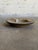 Vintage 1970s Danish Mid-Century Modern studio ceramic plate or shallow bowl features a deeply tactile abstract design...
