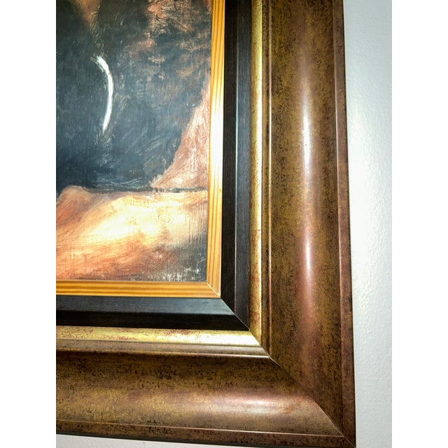 Coffee Original Oil Portrait by Nakazzi Hutchinson, Framed – Contemporary Jamaican Art For Sale - Image 8 of 9