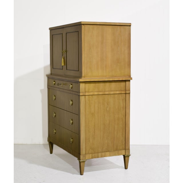 Mid 20th Century Mid Century Directoire Style Highboy Dresser by John Widdicomb For Sale - Image 5 of 12