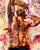 Igniting The Inner Flame by Jon Wassom | Mixed media on canvas male figure with expressive colors For Sale