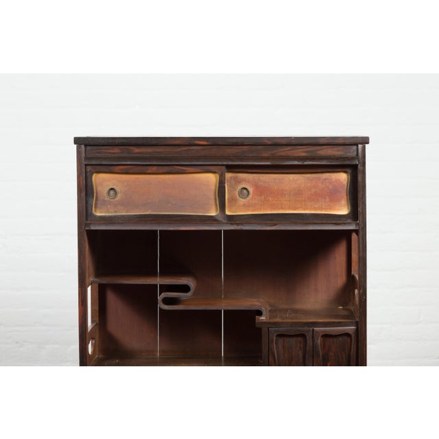 ビンテージ 鳥　オブジェ　レトロ　理科室　書斎　cabinet Japanese style display cabinet with birds - Bookcases, desks